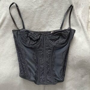 Urban Outfitters Blue Corset Top
